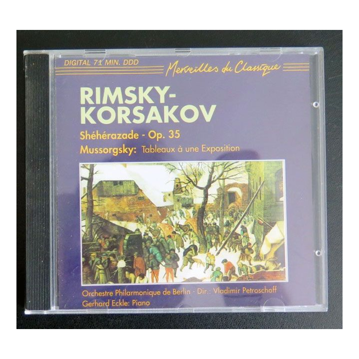 CD Rimsky-Korsakov Shéhérazade op 35 Mussorgsky Tableaux à exposition 