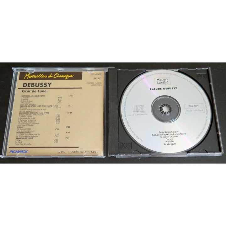 CD Debussy Clair de lune suite bergamasque le coin des enfants 