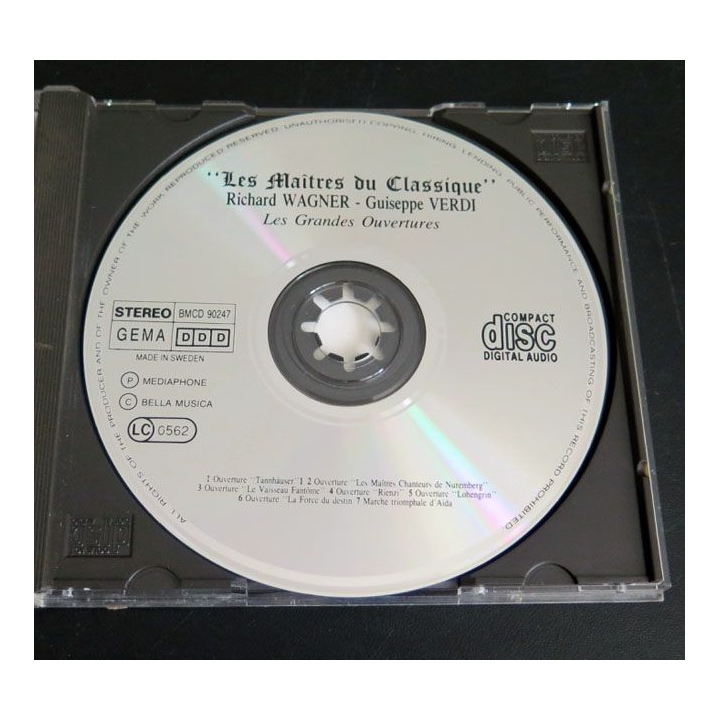DISQUE CD : Richard Wagner Guiseppe Verdi les grandes ouvertures 