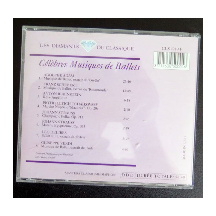 CD Célèbres musiques de ballets les diamants du classique Mazurka