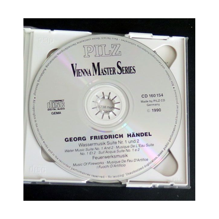 2 CD de Georg Friedrich Händel musique pour l'eau les feux d'artifice