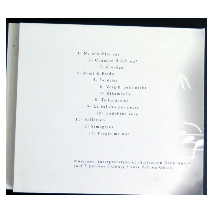 DISQUE CD : Ne m'oublie pas de René Aubry 