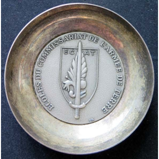 ECAT : Coupelle métallique de l'école du Commissariat de l'armée de terre 