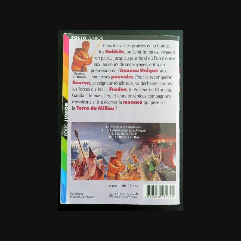La Communauté De L Anneau Livre Le Seigneur des Anneaux 1. La communauté de l'Anneau Tolkien Folio Junior