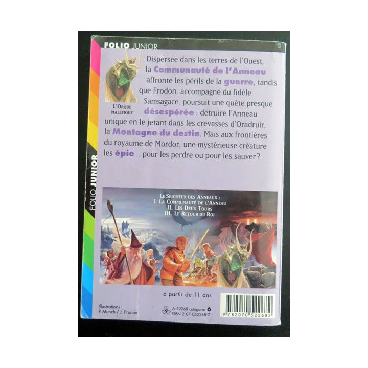 Le Seigneur des Anneaux 2. Les deux Tours Tolkien Folio Junior 