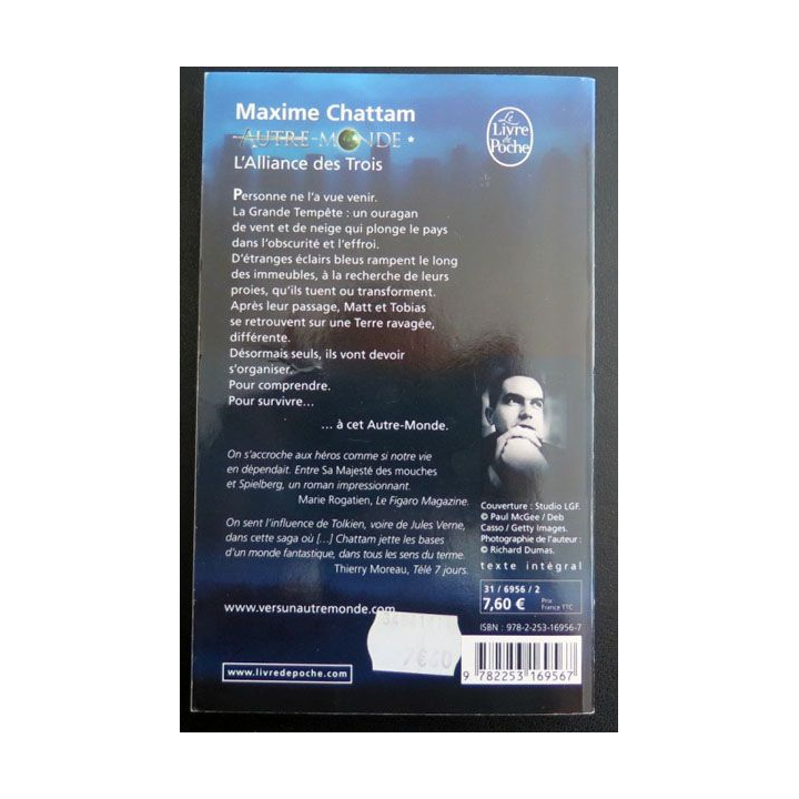 Autre monde l'alliance des trois Maxime Chattam livre de poche