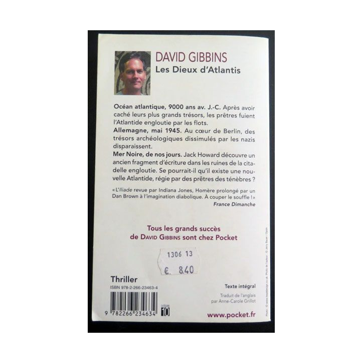 Les Dieux d'Atlantis David Gibbins pocket