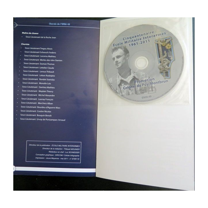 Livret du cinquantenaire de l'école militaire interarmes avec 3 CD  (C165)