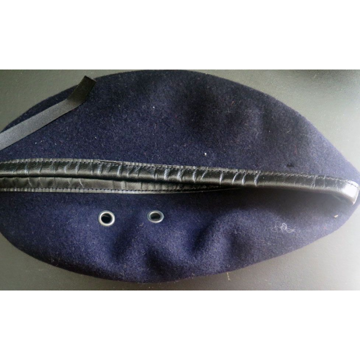 Béret bleu noir Beatex oloron France 1999 taille 56