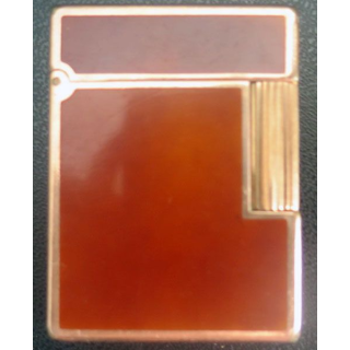 BRIQUET : briquet Dupont en laque de Chine et plaqué or n° 830 DJ 98