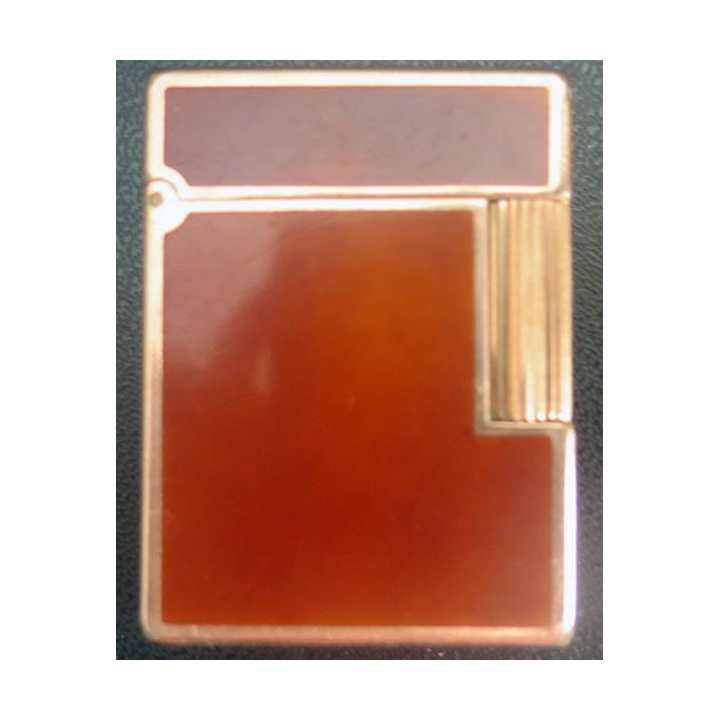 BRIQUET : briquet Dupont en laque de Chine et plaqué or n° 830 DJ 98