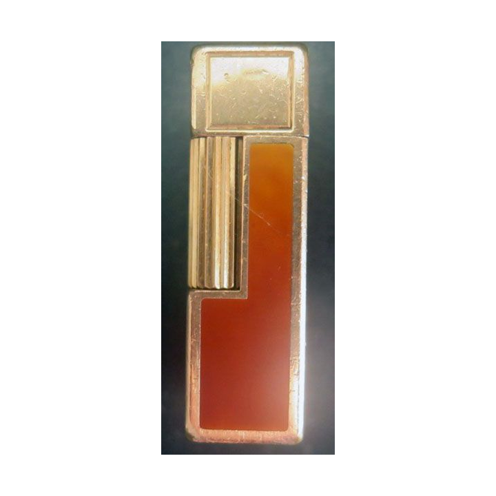 BRIQUET : briquet Dupont en laque de Chine et plaqué or n° 830 DJ 98