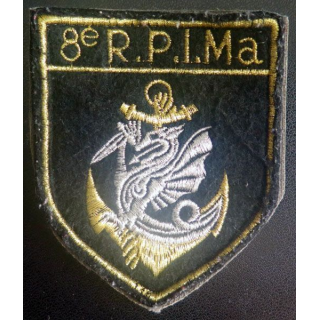 8° RPIMA insigne tissu du 8° Régiment parachutiste infanterie  marine 