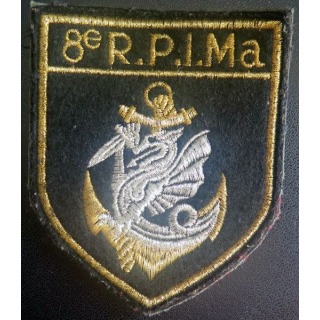 8° RPIMA insigne tissu du 8° Régiment parachutiste infanterie  marine 