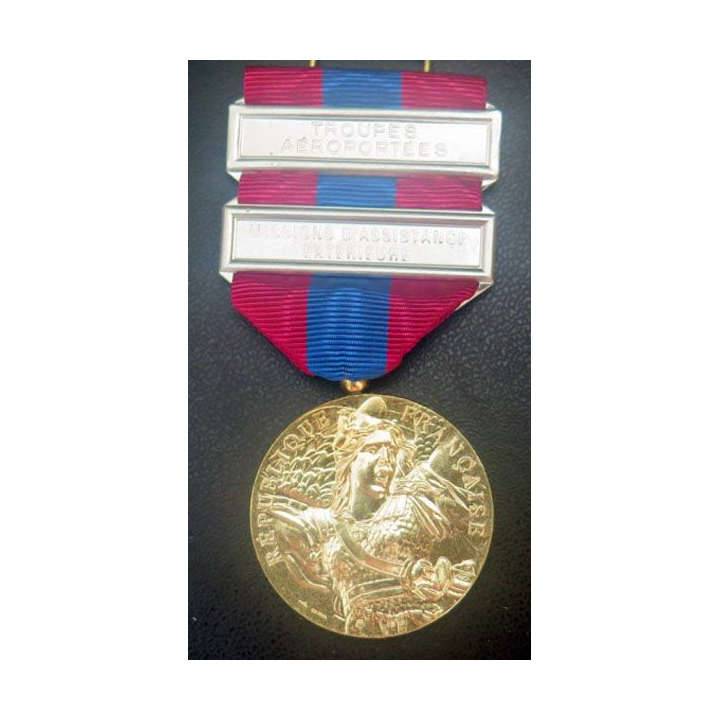 FRANCE médaille de la défense nationale barrette TAP et MAE