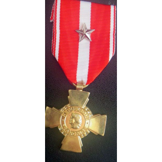 FRANCE : Croix de la valeur militaire citation (étoile d'argent) VM