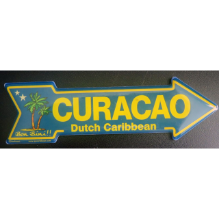 MAGNET FRIGO Curacao Dutch Caribbean Bon bini de longueur 14 cm