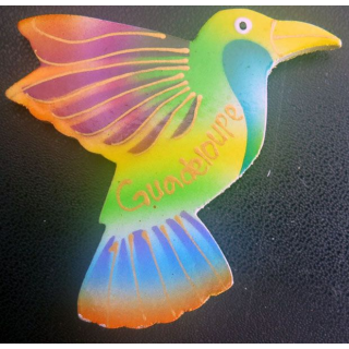 MAGNET FRIGO représentant un oiseau de Guadeloupe Hauteur 6,5 cm
