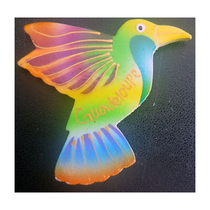 MAGNET FRIGO représentant un oiseau de Guadeloupe Hauteur 6,5 cm