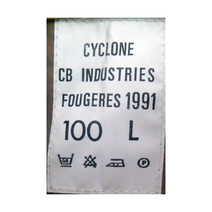 Imperméable tenue sortie Terre de France CB Industries Fougères 1991