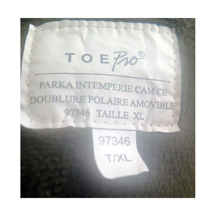 Doublure polaire de Parka GORE TEX militaire kaki