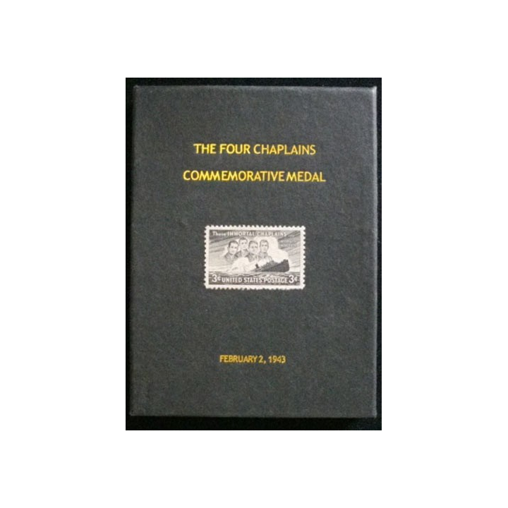 USA : BOITE DE LA MÉDAILLE DES 4 CHAPLAINS COMMEMORATIVE MEDAL