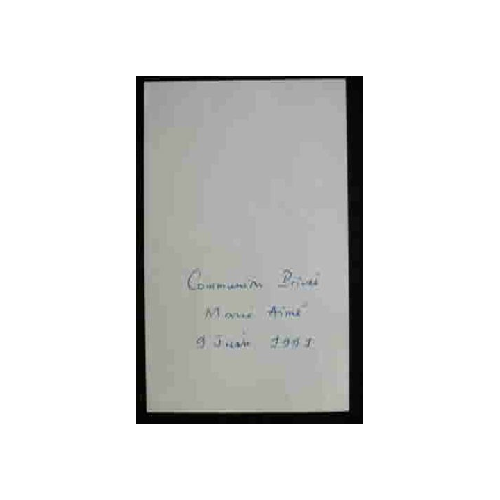IMAGES PIEUSES : COMMUNION PRIVÉE 1991