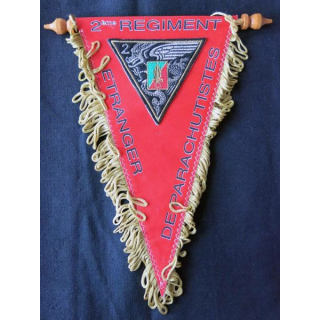 2° REP : fanion des caporaux chefs du 2° régiment étranger parachutistes en tissu imprimé