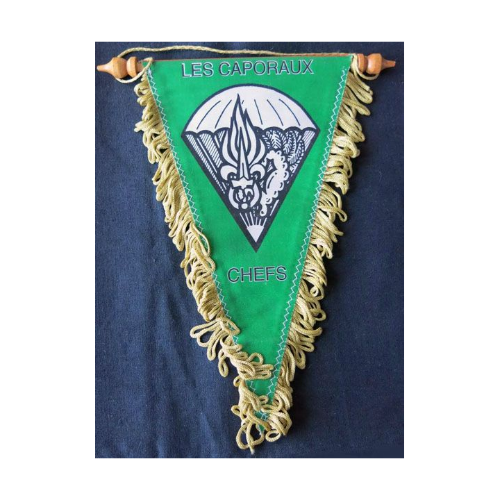 2° REP : fanion des caporaux chefs du 2° régiment étranger parachutistes en tissu imprimé