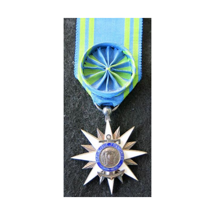 FRANCE : Médaille d'officier de l'Ordre du Mérite Maritime en émail  dans sa boite