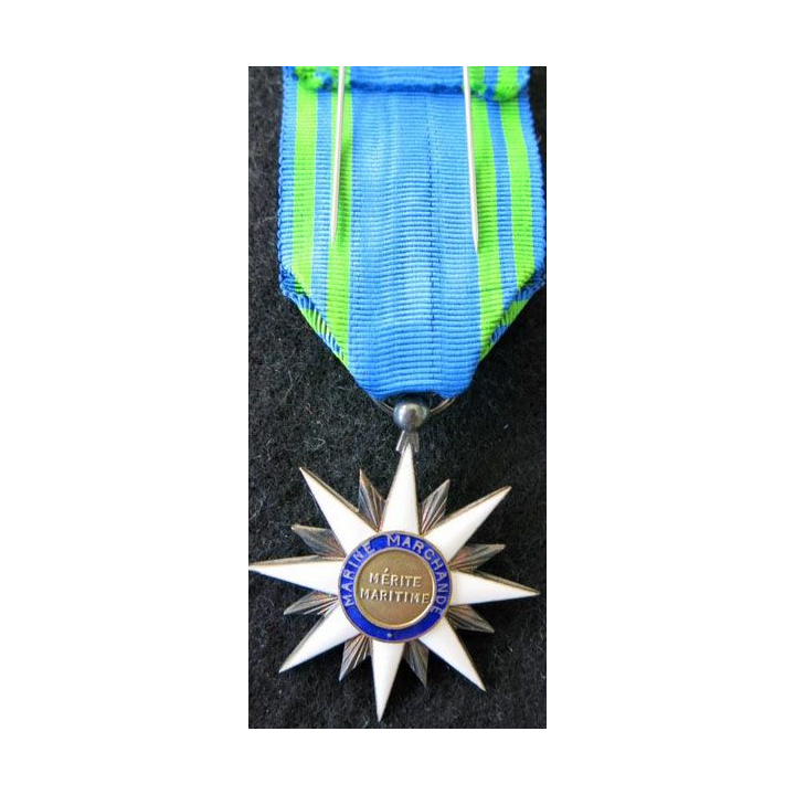 FRANCE : Médaille d'officier de l'Ordre du Mérite Maritime en émail  dans sa boite