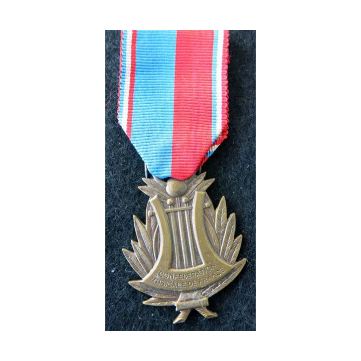 FRANCE : médaille de la confédération musicale de France échelon bronze G. Moret Paris