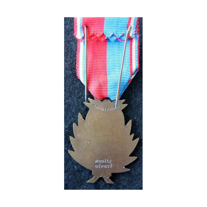 FRANCE : médaille de la confédération musicale de France échelon bronze G. Moret Paris