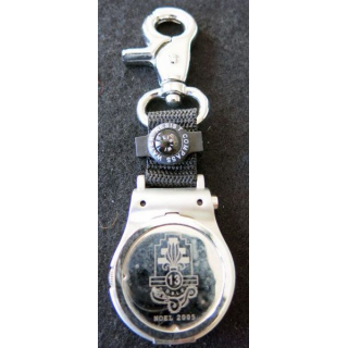 PORTE CLEFS : montre porte clefs de la 13° DBLE avec boussole argenté