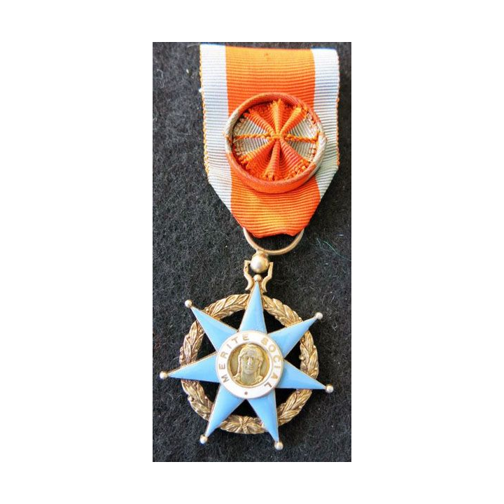 FRANCE : Médaille d'officier de l'Ordre du Mérite Social en émail superbe