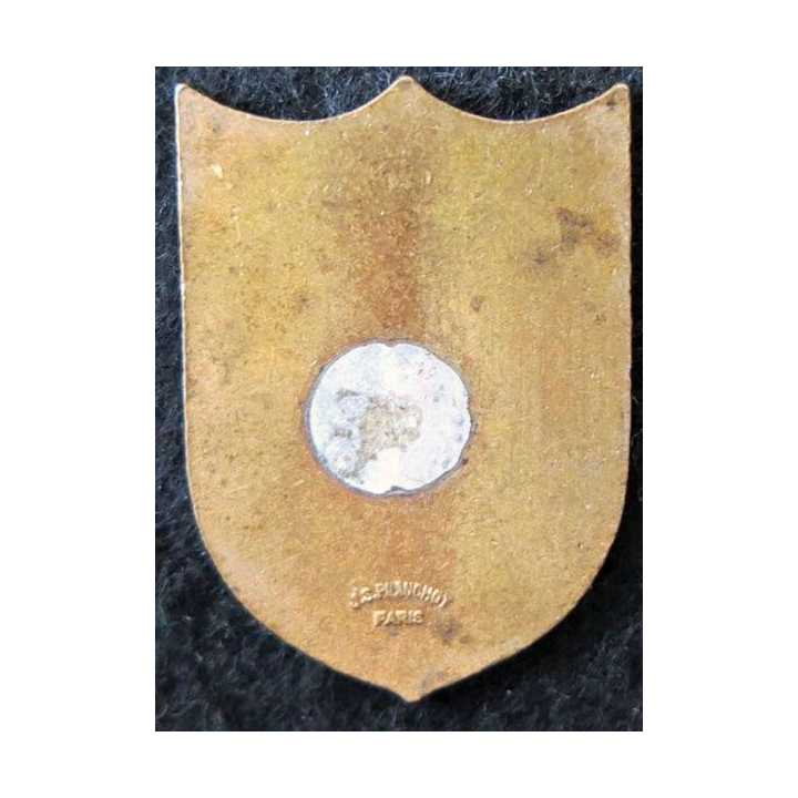 INSIGNE RELIGIEUX : Insigne métallique du Diocèse de Saint Flour en émail  J.S Planchot