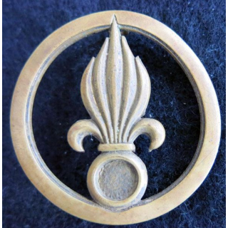 INSIGNE DE BÉRET REI : Insigne de béret de la légion étrangère de fabrication Coinderoux