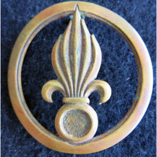 INSIGNE DE BÉRET REI : Insigne de béret de la légion étrangère de fabrication Coinderoux