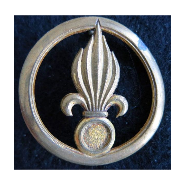 INSIGNE DE BÉRET REI : Insigne de béret de la légion étrangère de fabrication Coinderoux