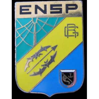 ENSP : Insigne métallique de l'école nationale supérieure de la Police de fabrication Arthus Bertrand Paris