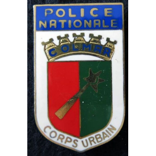POLICE : Insigne métallique de la police nationale de Nice de fabrication Delsart Sens