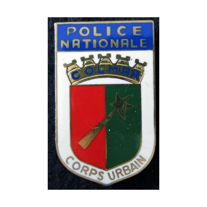 POLICE : Insigne métallique de la police nationale de Nice de fabrication Delsart Sens