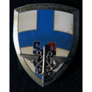 BSN MARSEILLE : insigne métallique du bureau du service national de Marseille de fabrication Delsart G. 3568