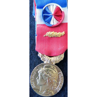 FRANCE : Médaille d'honneur du travail du ministère du travail grade or attribuée à M. Denize