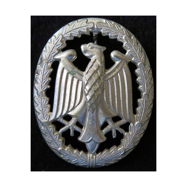 ALLEMAGNE : insigne des forces armées allemandes de la compétence militaire grade argent