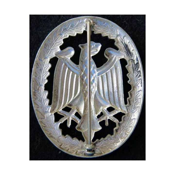ALLEMAGNE : insigne des forces armées allemandes de la compétence militaire grade argent