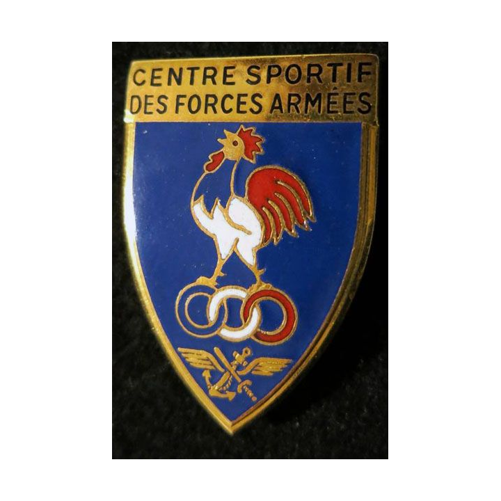 CSFA : insigne métallique du centre sportif des forces armées de fabrication Drago Romainville N° 484