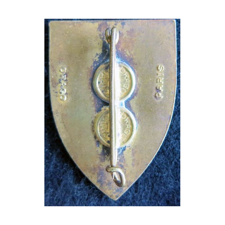 CIR : insigne métallique de la compagnie d'instruction de réservistes  fabrication Drago Paris émail