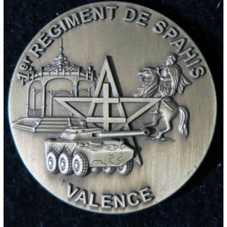 1° RS : plaque de 4 cm de diamètre du 1° régiment de spahis N° au dos 0461