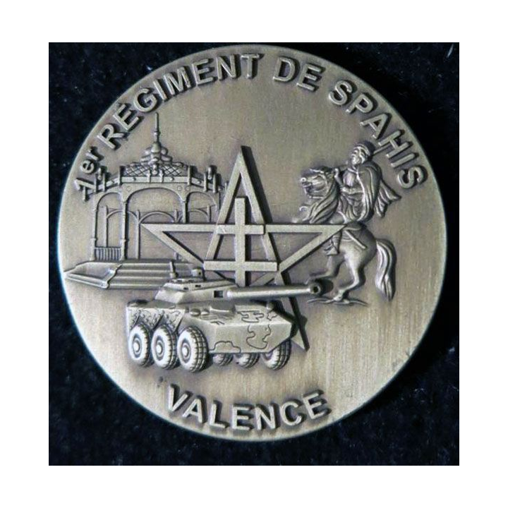 1° RS : plaque de 4 cm de diamètre du 1° régiment de spahis N° au dos 0461